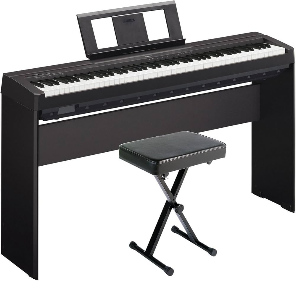 Yamaha Digital Pianos Yamaha P145 with Stand and Bench Yamaha P45 88-Key Digital Piano