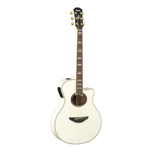 Buy Yamaha APX1000 Cutaway Electro Acoustic Guitar Pearl Snow White Online Bajaao