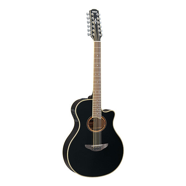 yamaha electro acoustic guitars yamaha apx700ii-12 cutaway electro acoustic guitar - black