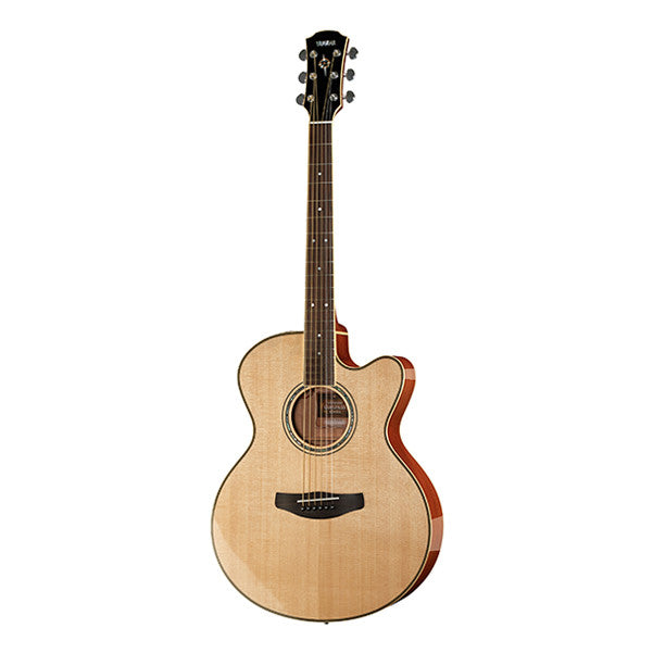 yamaha electro acoustic guitars yamaha cpx700ii cutaway electro acoustic guitar - natural