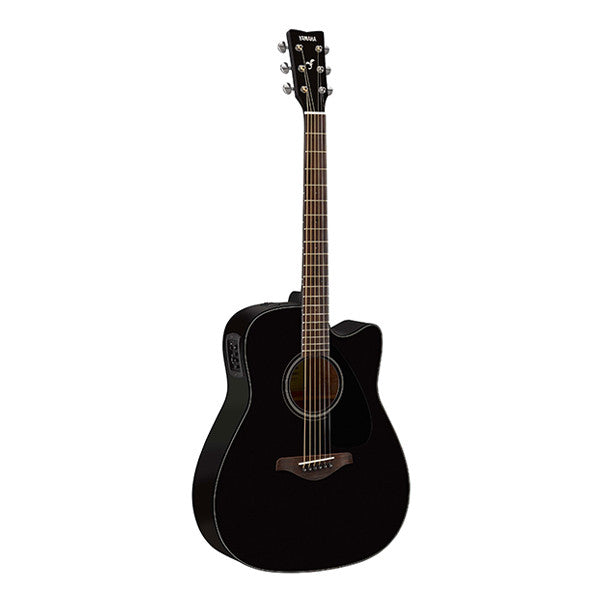 yamaha electro acoustic guitars yamaha fgx800c cutaway electro acoustic guitar - black