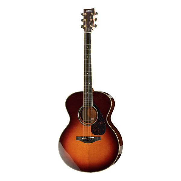 yamaha electro acoustic guitars yamaha lj 16 a.r.e dreadnought electro acoustic guitar - brown sunburst high gloss