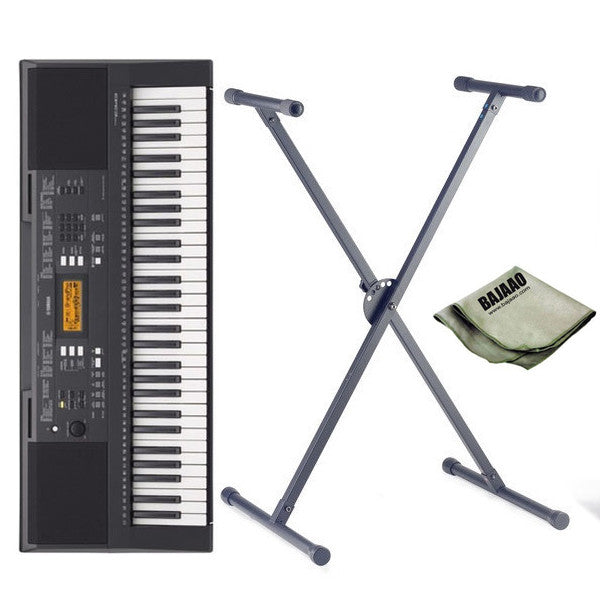 yamaha keyboard bundles yamaha psr-e343 61-key portable keyboard standard bundle