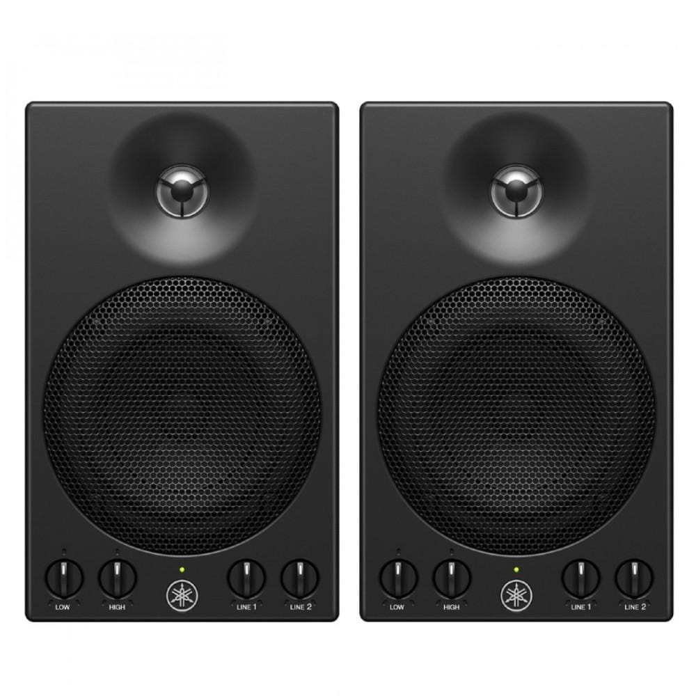 yamaha monitor speakers black yamaha msp3a powered monitor speaker - pair 