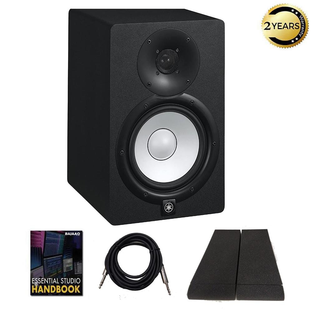 Yamaha HS7 Two Way Active Monitor Single Unit BUNDLE HS7