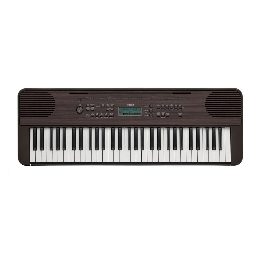 Yamaha Portable Keyboards Single / Dark Walnut Yamaha PSR E360 61 Key Expressive Touch Sensitive Portable Keyboard