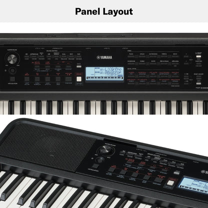 Yamaha Portable Keyboards Yamaha PSR-E383 61 Keys Portable Keyboard with Adaptor
