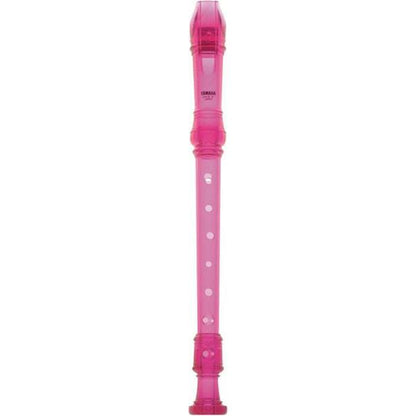 Yamaha Recorders Yamaha YRS-20 Soprano Translucent Recorder with Baroque Fingering-Pink