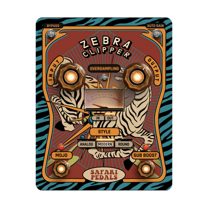 Safari Pedals Zebra Clipper