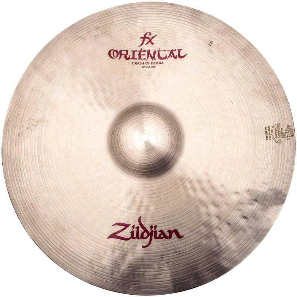 zildjian crash cymbals zildjian a0623 22'' fx oriental crash of doom cymbal