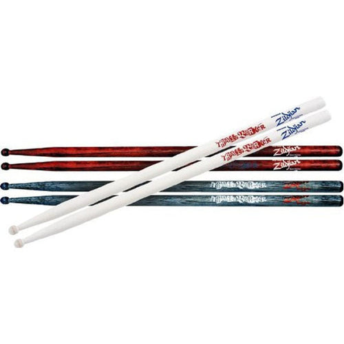 Zildjian Drumsticks Travis Barker Signature Pack R W B SDSP203