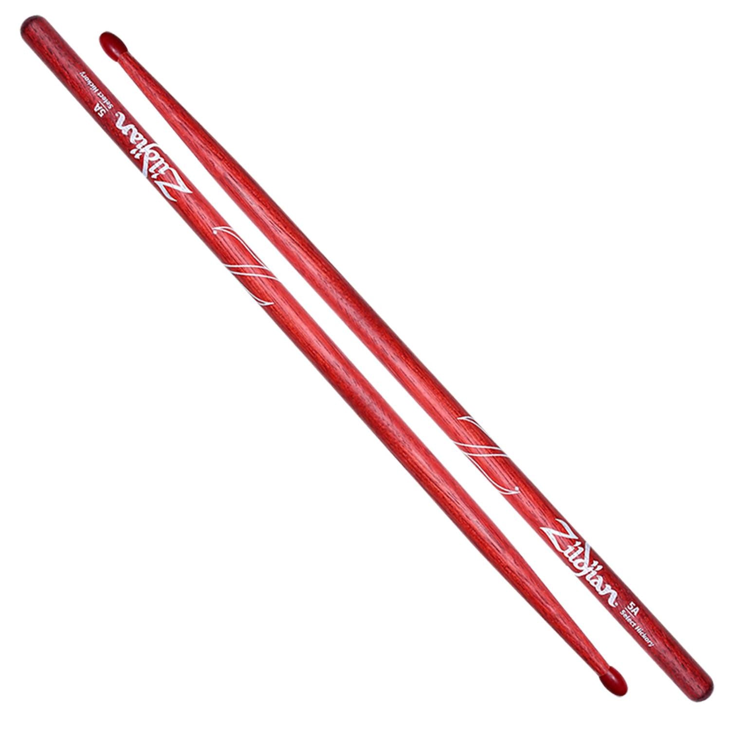Zildjian Drumsticks Zildjian Z5ANR Nylon Red Drum Sticks - 5A