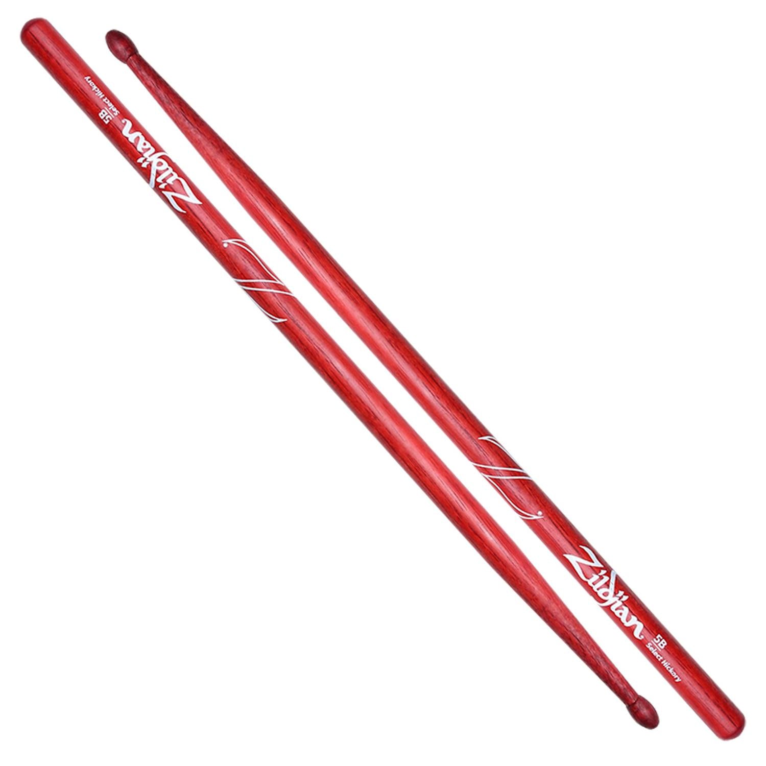 Zildjian Drumsticks Zildjian Z5AR Wood Tip Drumsticks - Red - 5A