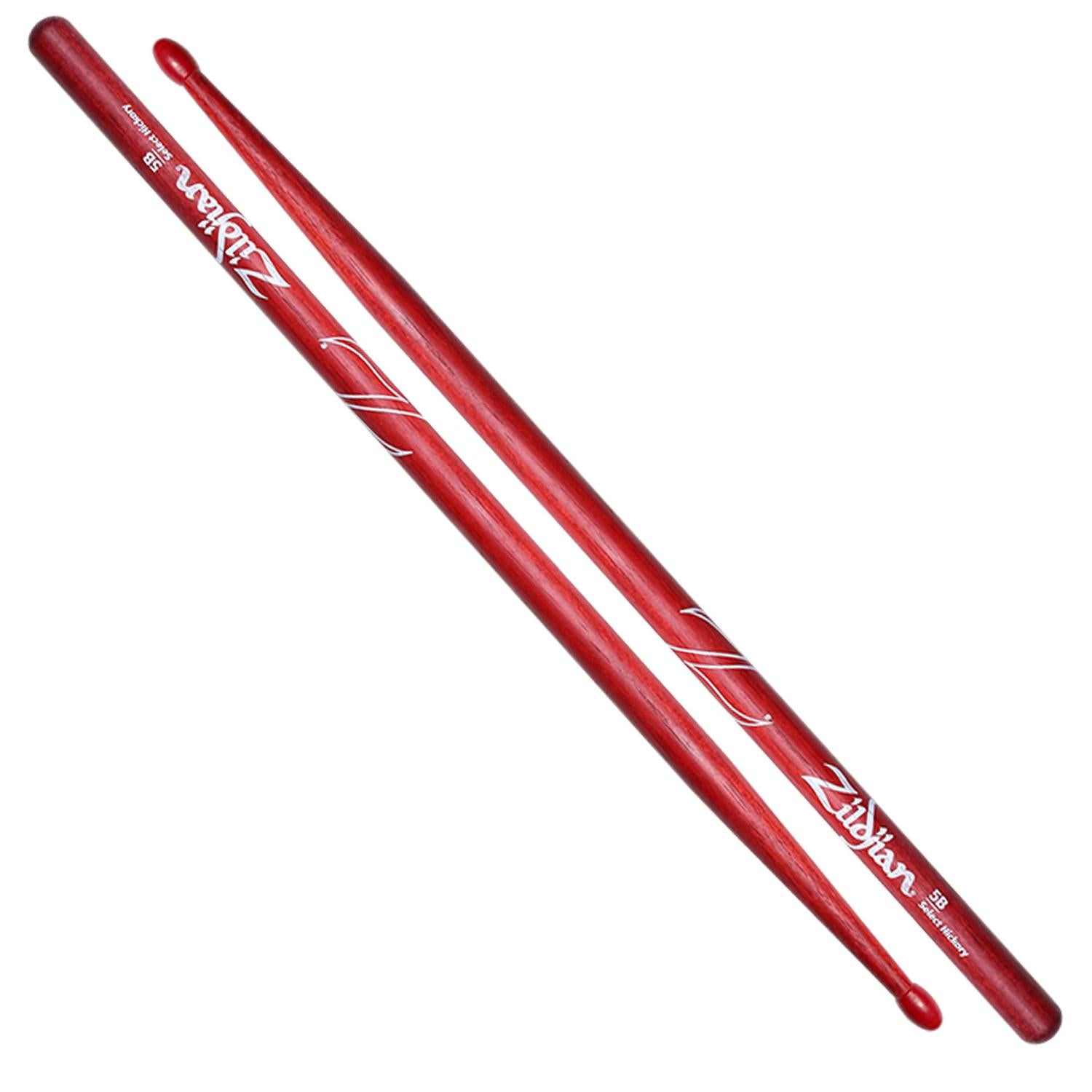 Zildjian Drumsticks Zildjian Z5BNR Nylon Red Drum Sticks - 5B