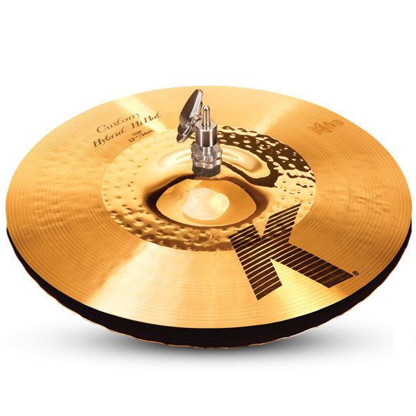 Zildjian Hi Hat Cymbals Zildjian K Custom 13.25inch(33.66 cm) Hybrid Hi Hat Cymbals - K1213