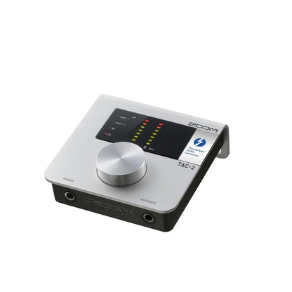 zoom audio interfaces zoom tac-2 2 channel thunderbolt audio interface with phantom power