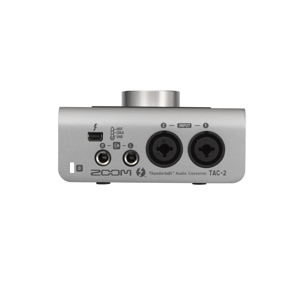 zoom audio interfaces zoom tac-2 2 channel thunderbolt audio interface with phantom power