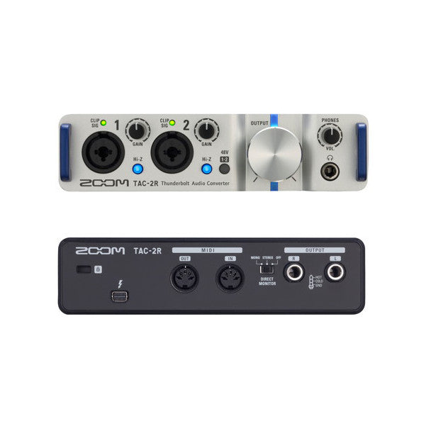 zoom audio interfaces zoom tac-2r thunderbolt audio interface