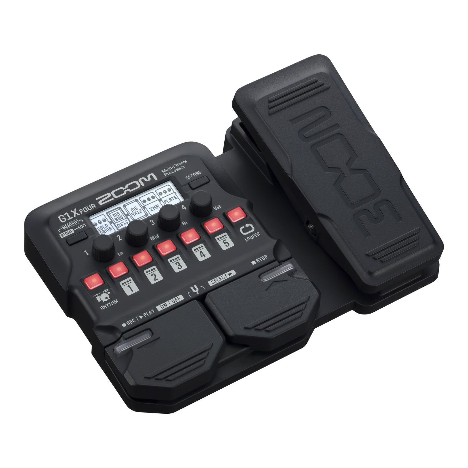 Zoom Multi-Effects Pedals Black Zoom G1X Four Guitar Multi-Effects Expression Pedal