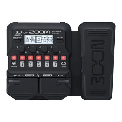 Zoom Multi-Effects Pedals Black Zoom G1X Four Guitar Multi-Effects Expression Pedal