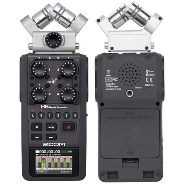 Zoom Portable Field Recorders Zoom H6 Handheld Portable Audio Recorder w/ Interchangeable Microphone