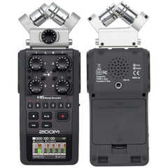 Zoom Portable Field Recorders Zoom H6 Handheld Portable Audio Recorder w/ Interchangeable Microphone