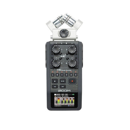 Zoom Portable Field Recorders Zoom H6 Handheld Portable Audio Recorder w/ Interchangeable Microphone