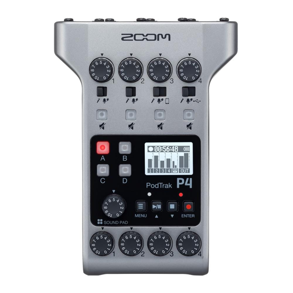 Zoom Portable Field Recorders Zoom Podtrak P4 Podcast Recorder
