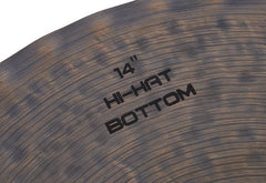 Zultan Hi Hat Cymbals Zultan 14inch Hi-Hat inchdalgeinch Dark Matter