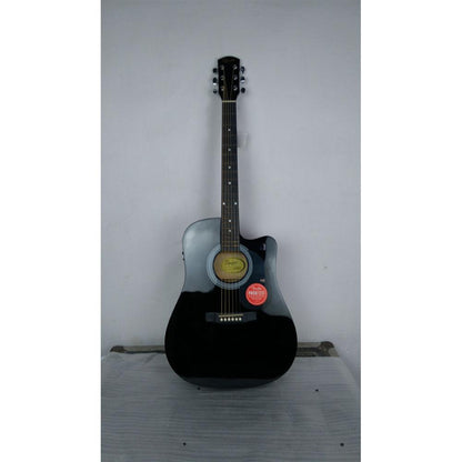 Fender Electro Acoustic Guitars 202101620835 Fender SA105CE Electro - Acoustic Guitar - Black - Open Box B Stock