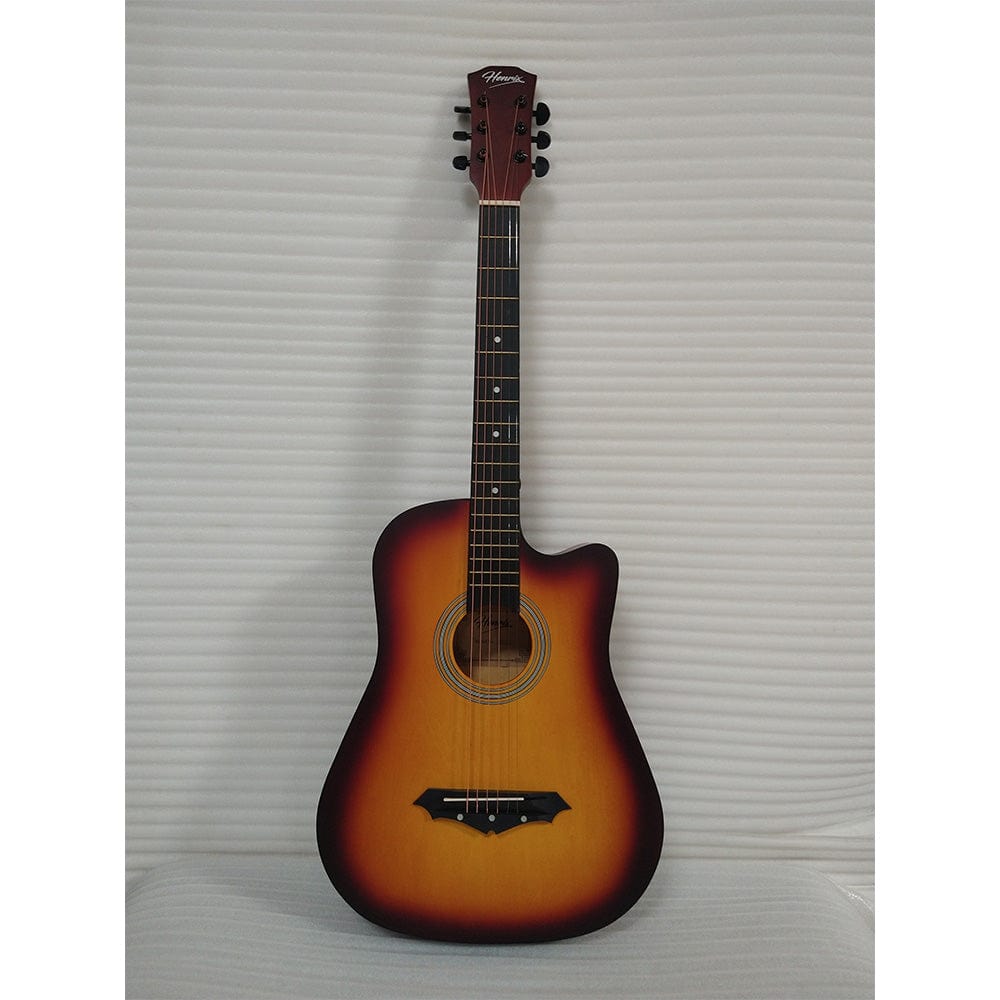 henrix acoustic guitars 201901500310 henrix 38c cutaway acoustic guitar - open box b stock  #barcode_201901500310