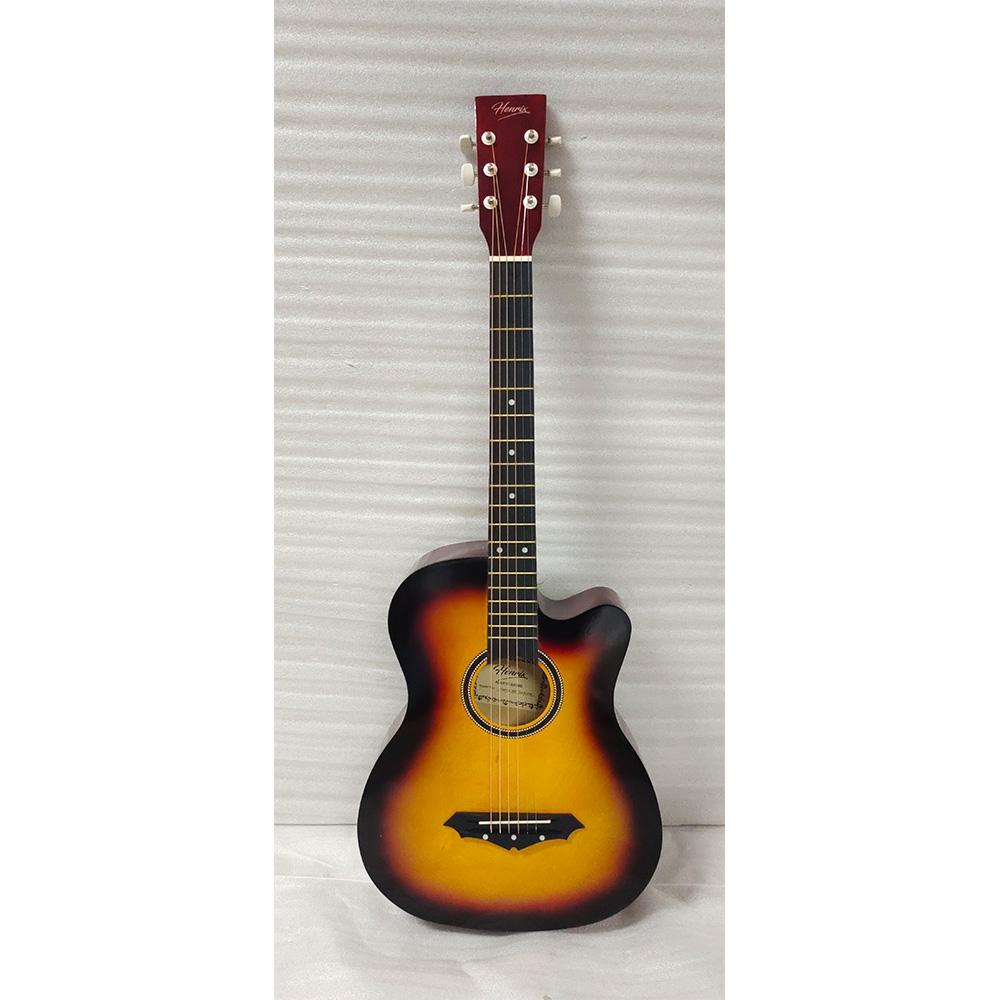 henrix acoustic guitars 202101631760 henrix 38c cutaway acoustic guitar - open box b stock  #barcode_202101631760