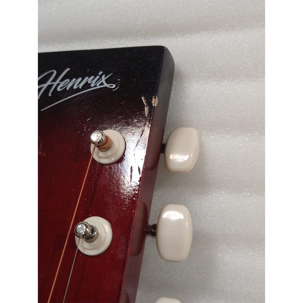 henrix acoustic guitars henrix 38c cutaway acoustic guitar - open box b stock  #barcode_202101810818