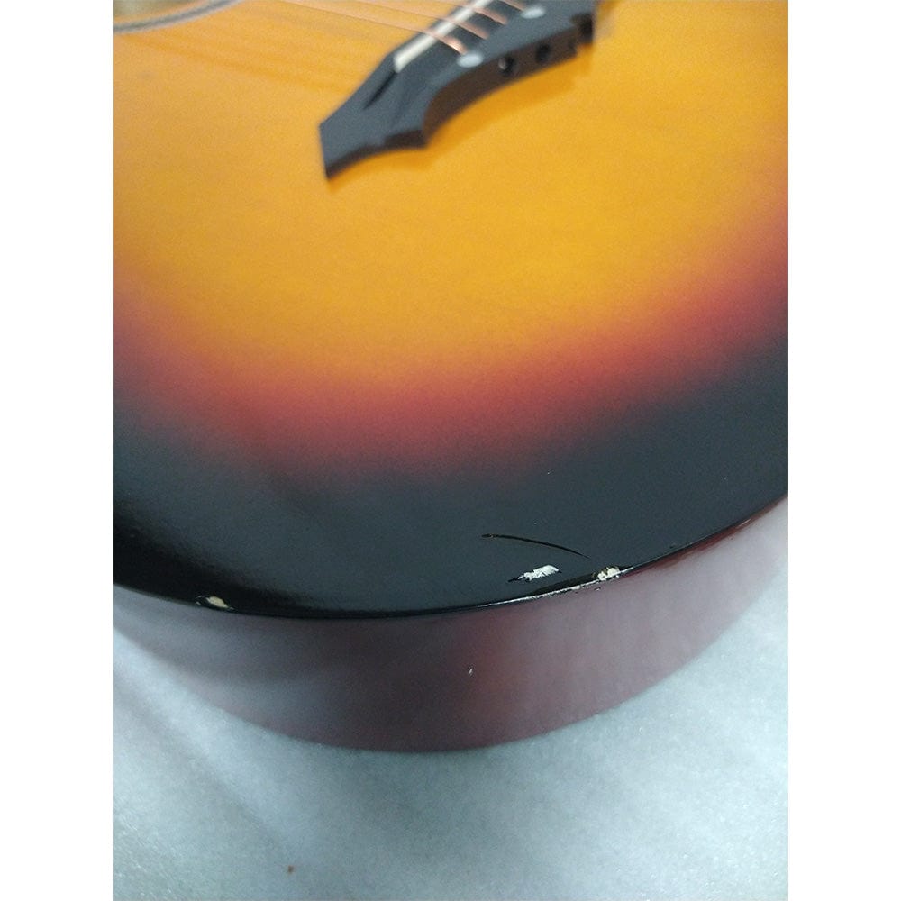 henrix acoustic guitars henrix 38c cutaway acoustic guitar - open box b stock  #barcode_202101810818