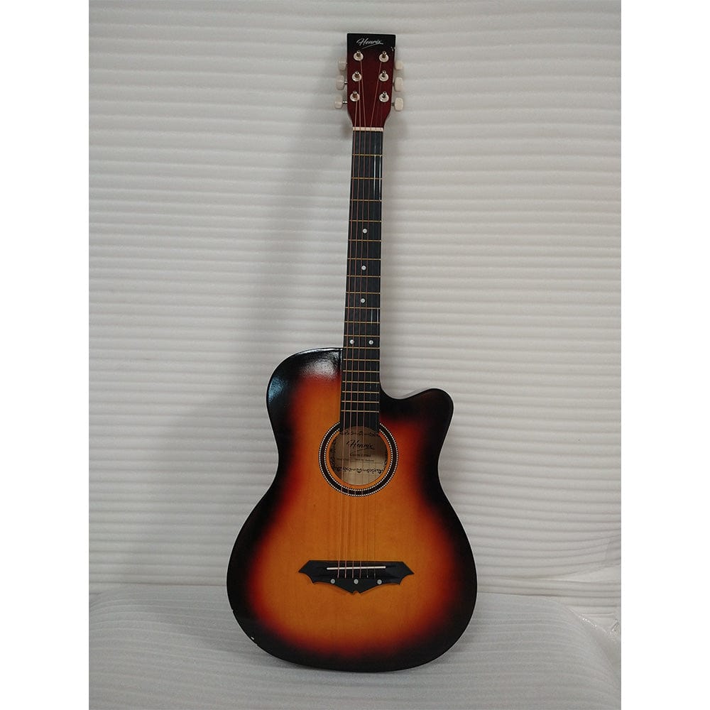 henrix acoustic guitars 202101810818 henrix 38c cutaway acoustic guitar - open box b stock  #barcode_202101810818