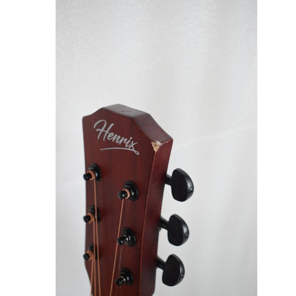 henrix acoustic guitars henrix 38c cutaway acoustic guitar - open box b stock  