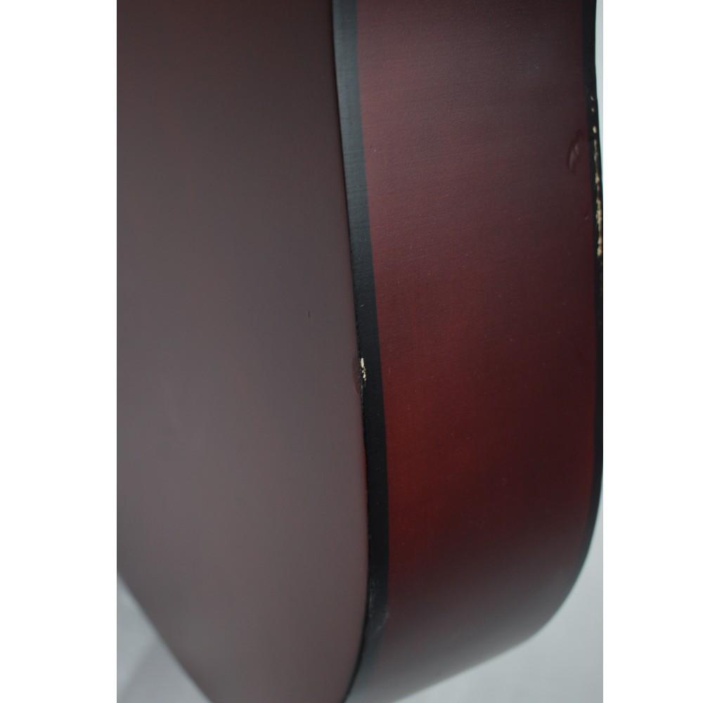 henrix acoustic guitars henrix 38c cutaway acoustic guitar - open box b stock  