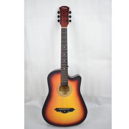 henrix acoustic guitars 467236 henrix 38c cutaway acoustic guitar - open box b stock  