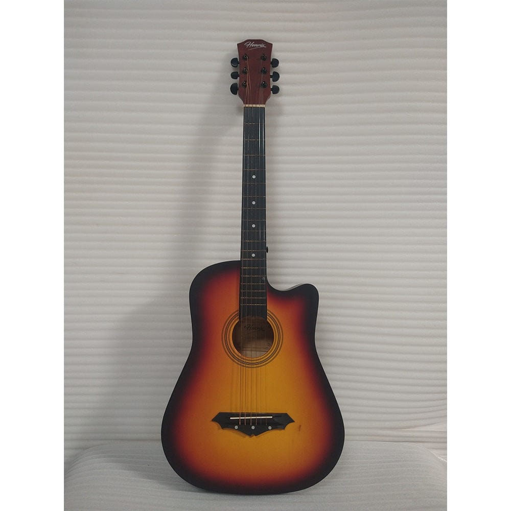 henrix acoustic guitars 467322 henrix 38c cutaway acoustic guitar - open box b stock  #barcode_467322