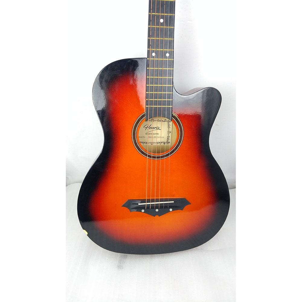 henrix acoustic guitars henrix 38c cutaway acoustic guitar - open box b stock  #barcode_nonbarcode001