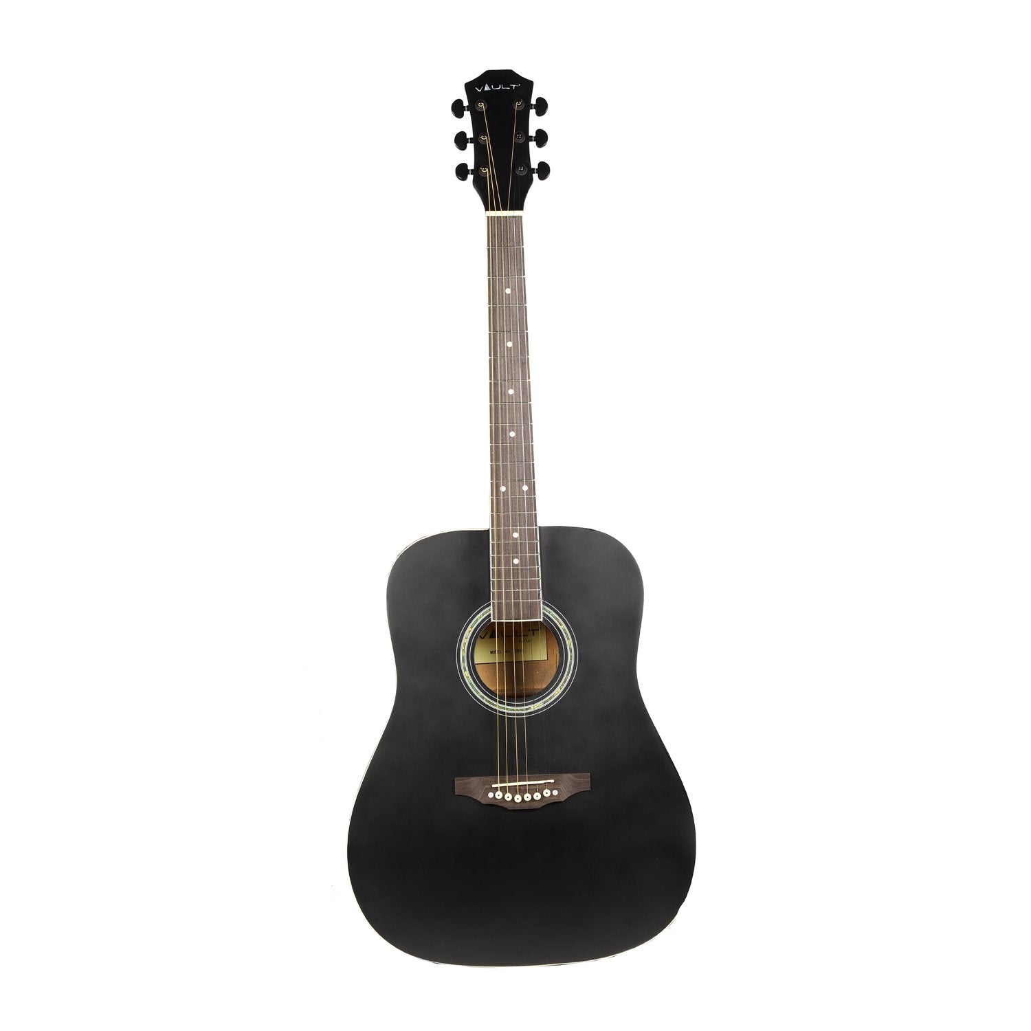 Vault ED-10D 41 inch Dreadnought Acoustic Guitar with Bag, Strings, Straps, Picks, Stringwinder & Polishing Cloth
