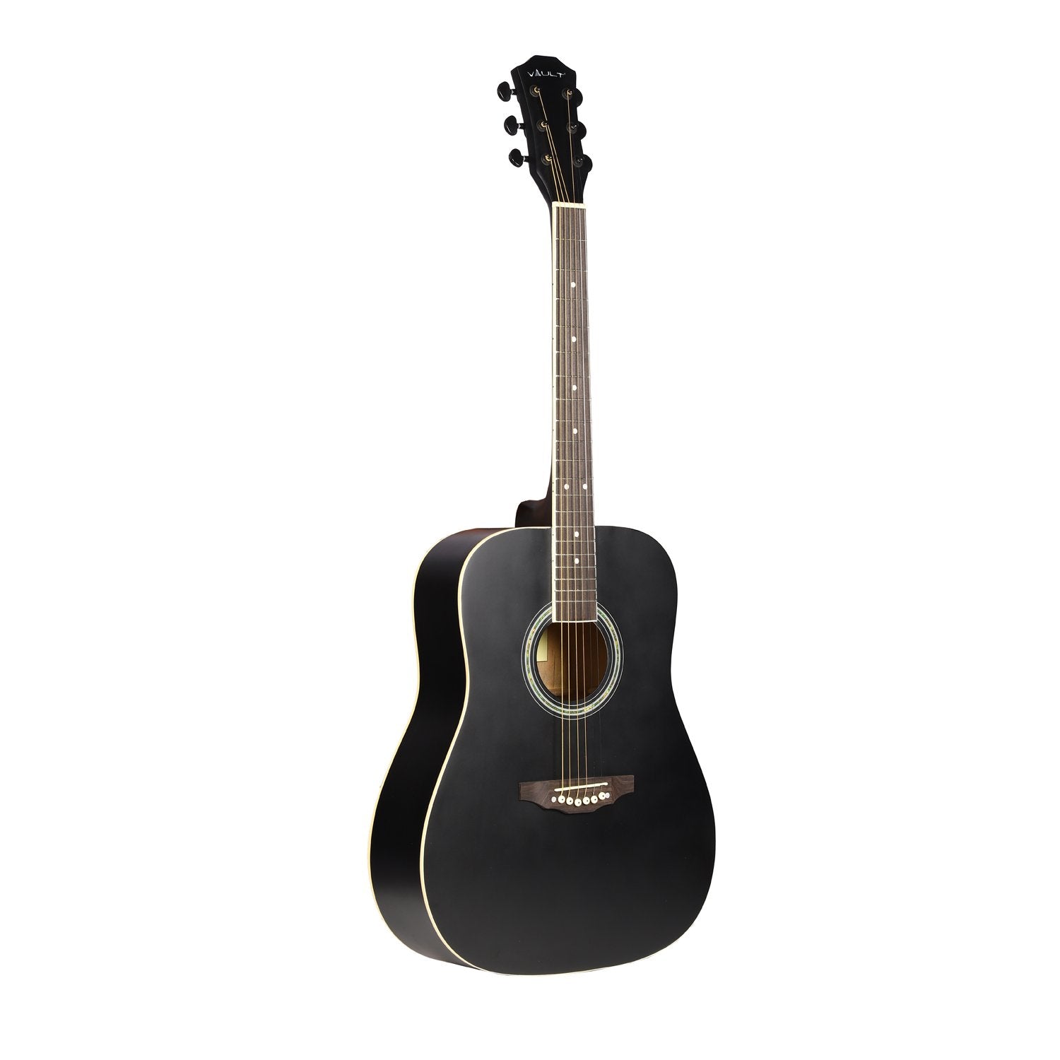 Vault ED-10D 41 inch Dreadnought Acoustic Guitar with Bag, Strings, Straps, Picks, Stringwinder & Polishing Cloth