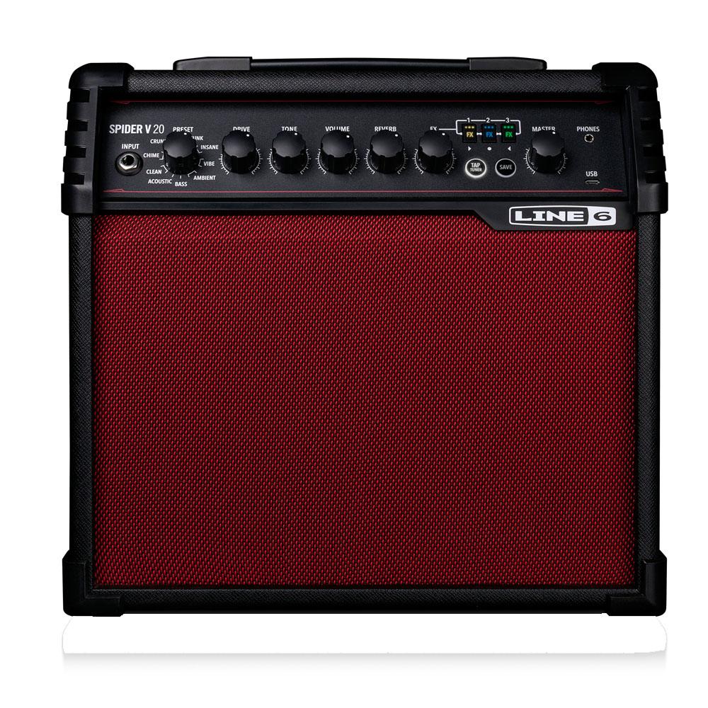Line 6 Guitar Amplifiers Line 6 Spider V20 Limited Edition Guitar Amplifier - Red