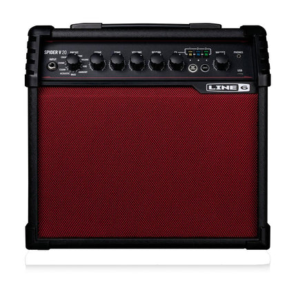 Line 6 Guitar Amplifiers Line 6 Spider V20 Limited Edition Guitar Amplifier - Red