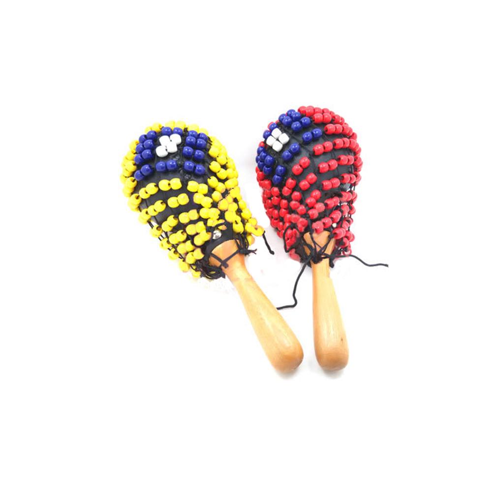 Pluto Hand Percussions Pluto MA3B Soft Plastic Maracas with Beads