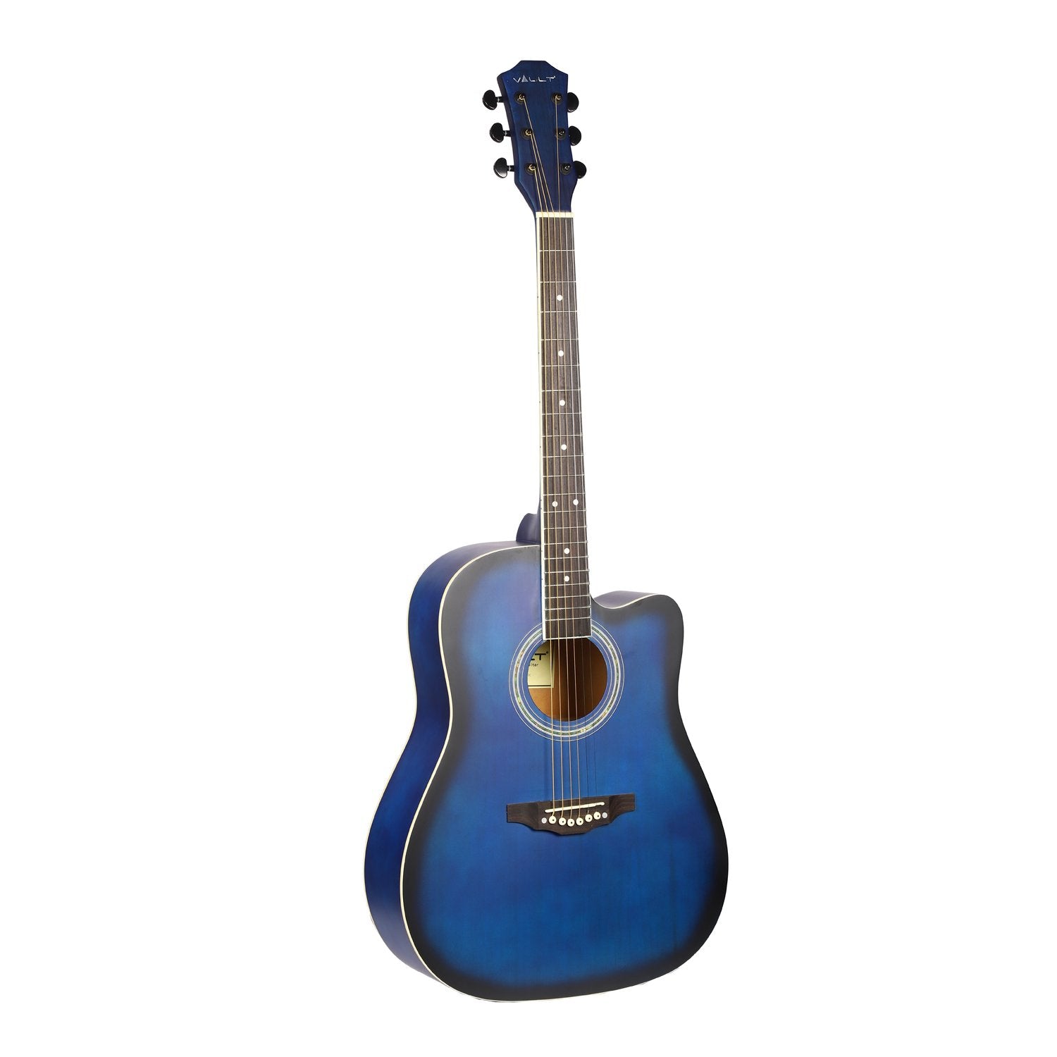 Vault Acoustic Guitars Vault ED-10C 41 inch Cutaway Acoustic Guitar with Bag, Strings, Straps, Picks, Stringwinder & Polishing Cloth