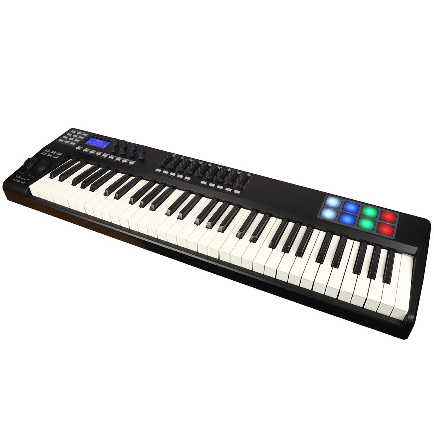 Vault Midi Keyboards Vault APEX 61 USB MIDI Keyboard With RGB Pads - Includes Bitwig 8-Track